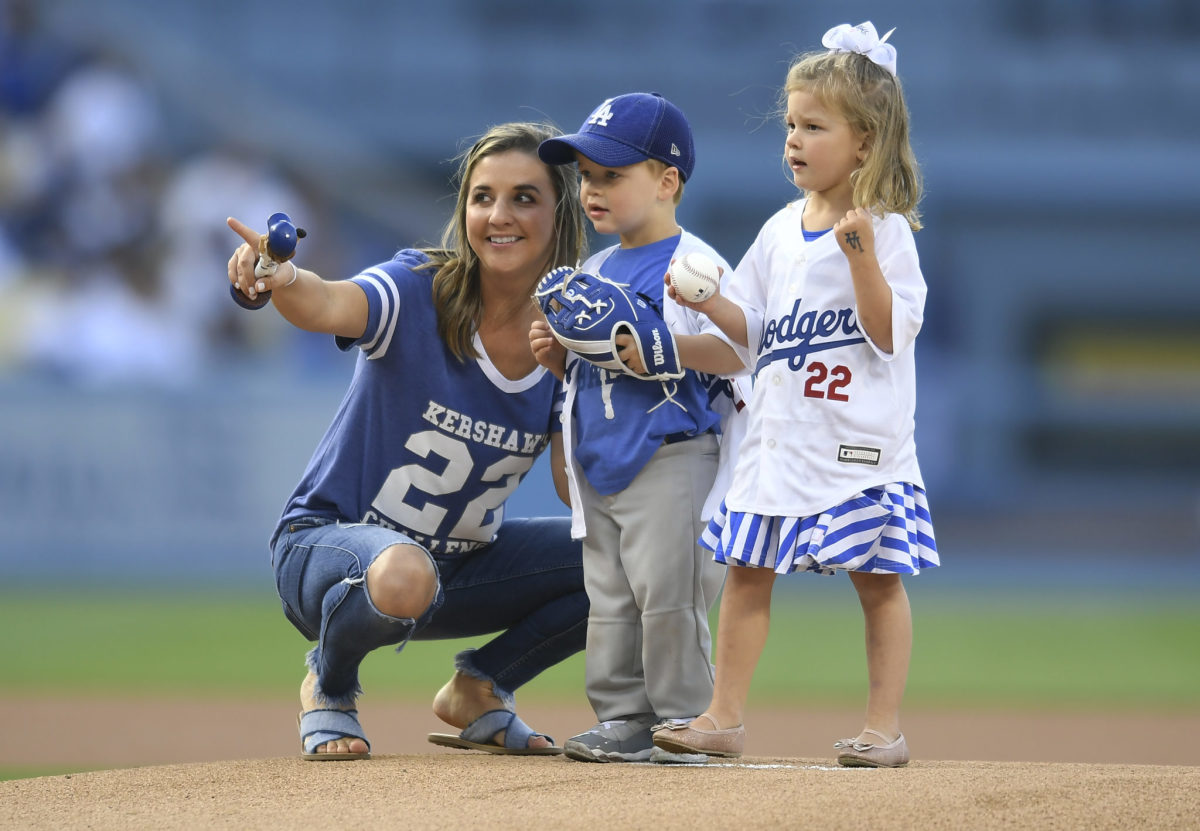 Ellen Kershaw, the wife of Los Angeles Dodgers pitcher Clayton