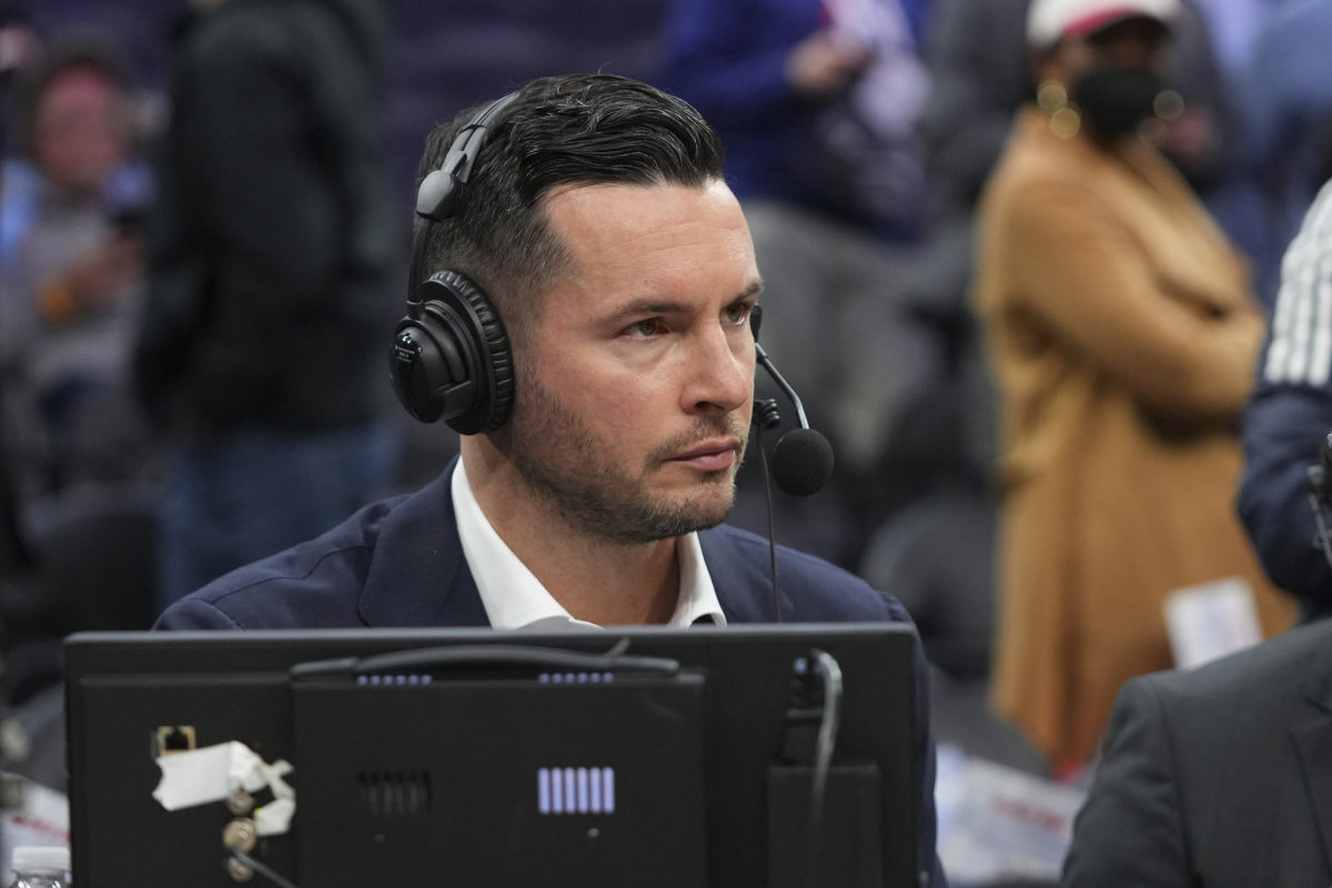 JJ Redick during the Sixers vs. Knicks game.