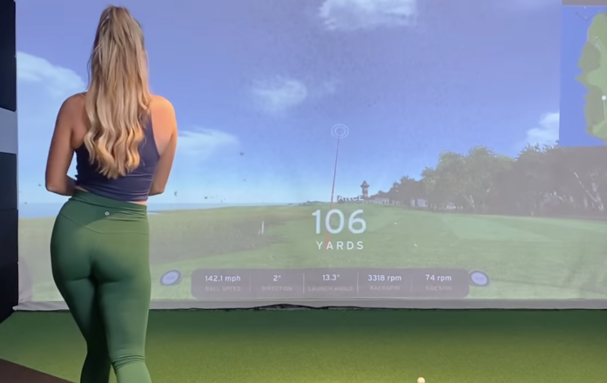 Look Paige Spiranac Drive Video Is Going Viral The Spun