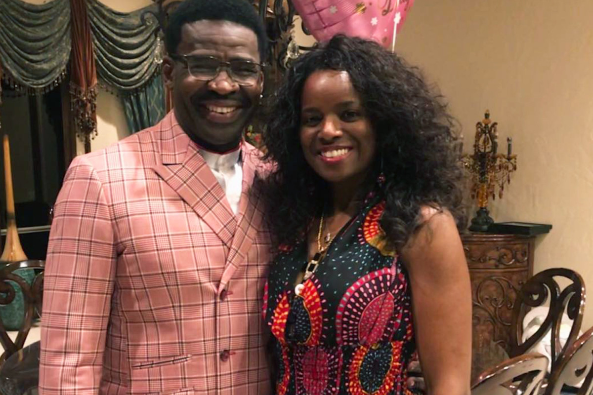 Michael Irvin and his wife Sandy Harrell in 2019