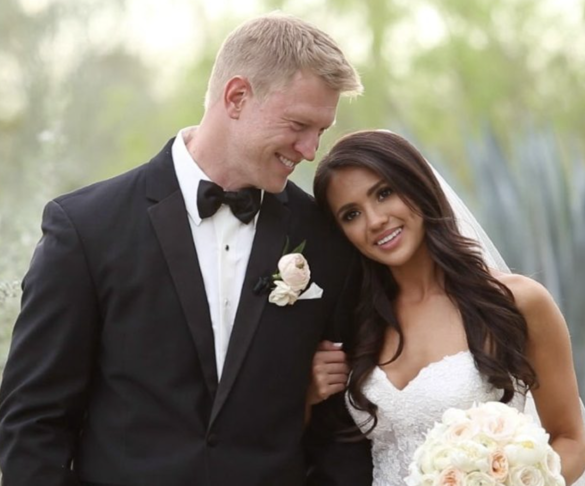 Scott Frost and his wife, Ashley, on their wedding day back in 2016.