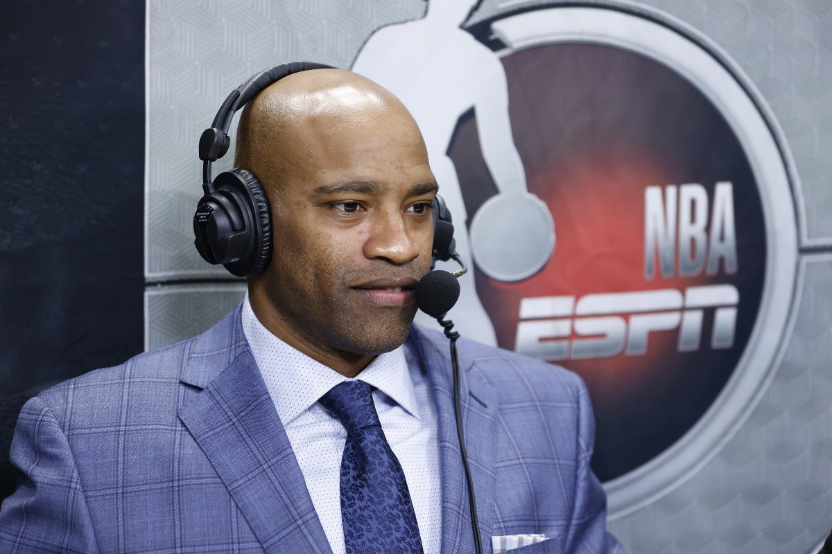 Vince Carter on the call for ESPN's NBA coverage.
