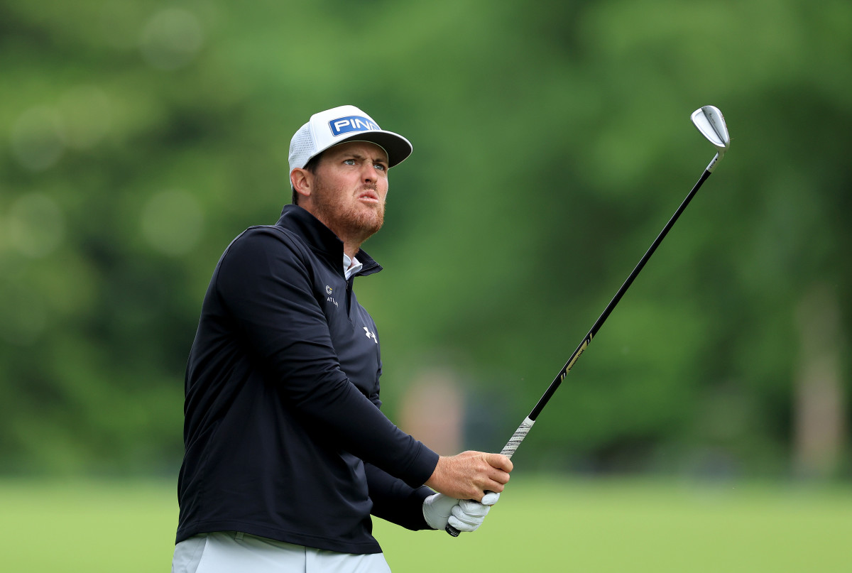 Mito Pereira plays in the third round of the PGA Championship on Saturday afternoon.