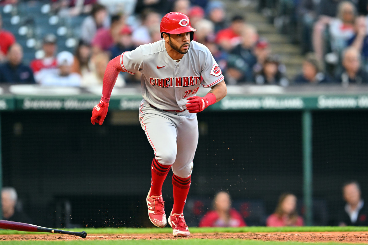 Tommy Pham in action for the Cincinnati Reds.