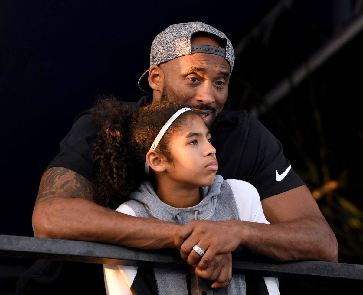Kobe Bryant and his daughter in Irvine, California.