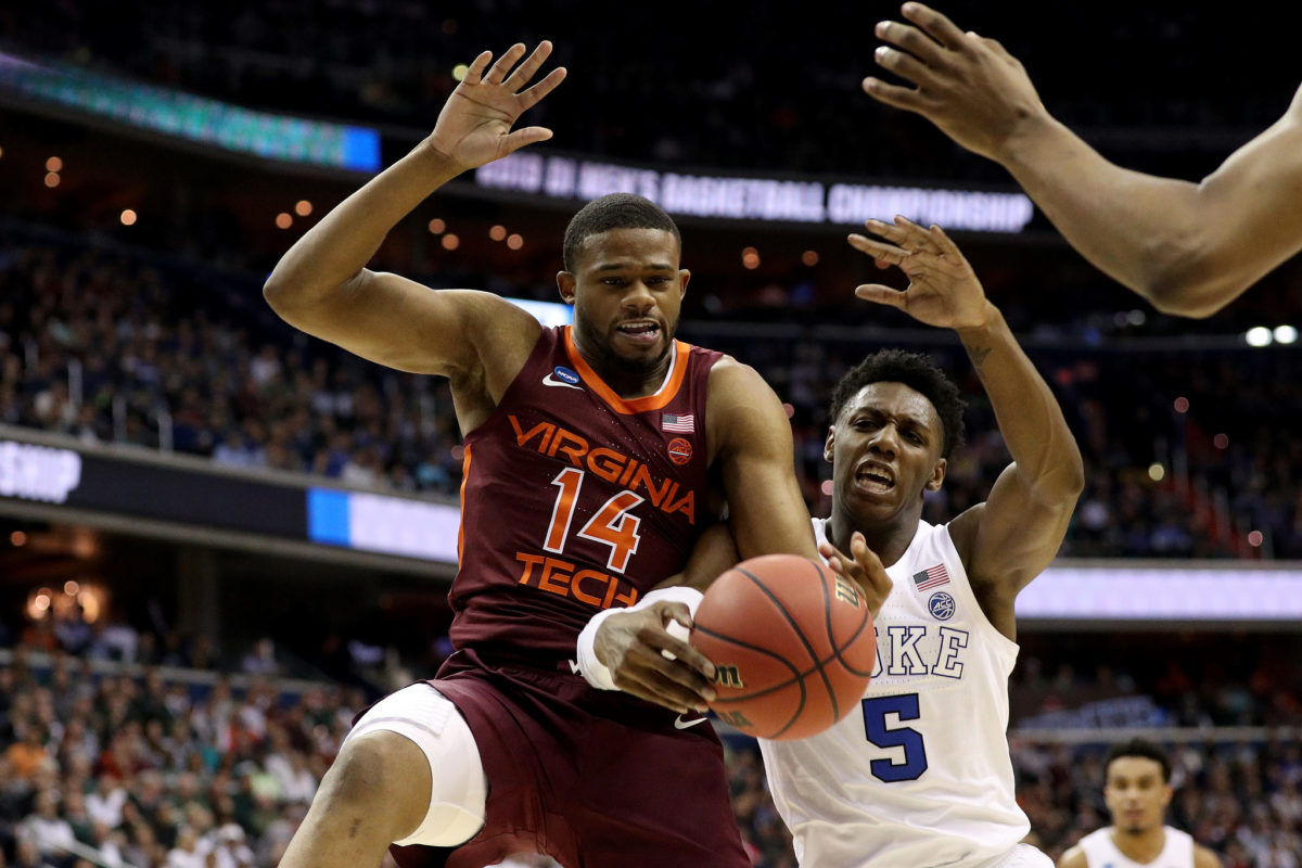 Duke takes on Virginia Tech in the NCAA Tournament.