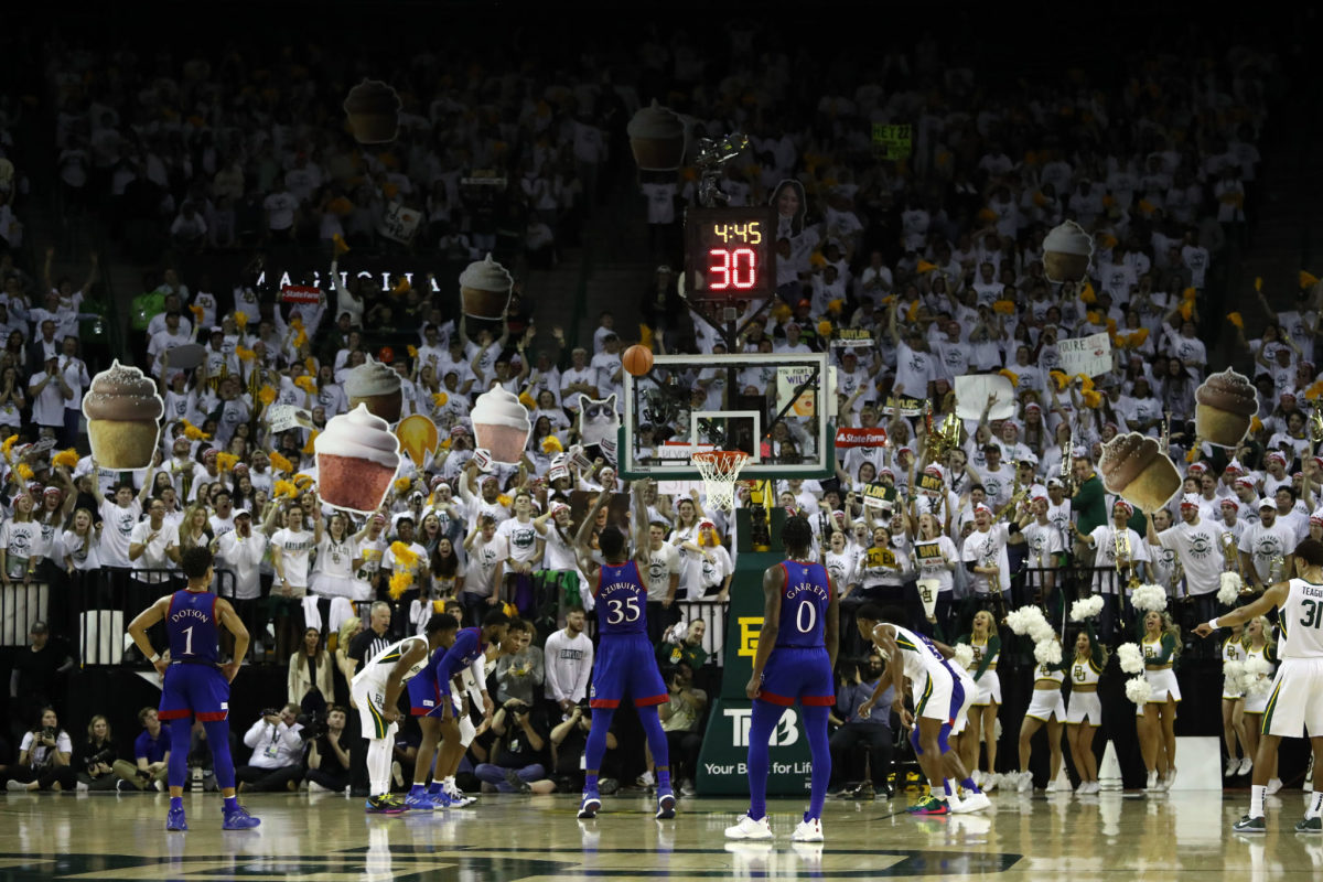 Baylor and Kansas on Saturday in an upset.