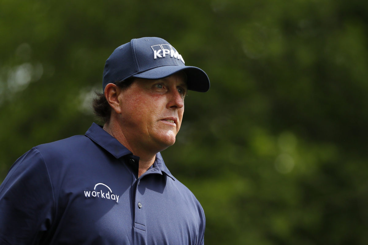 phil mickelson during the third round at the masters