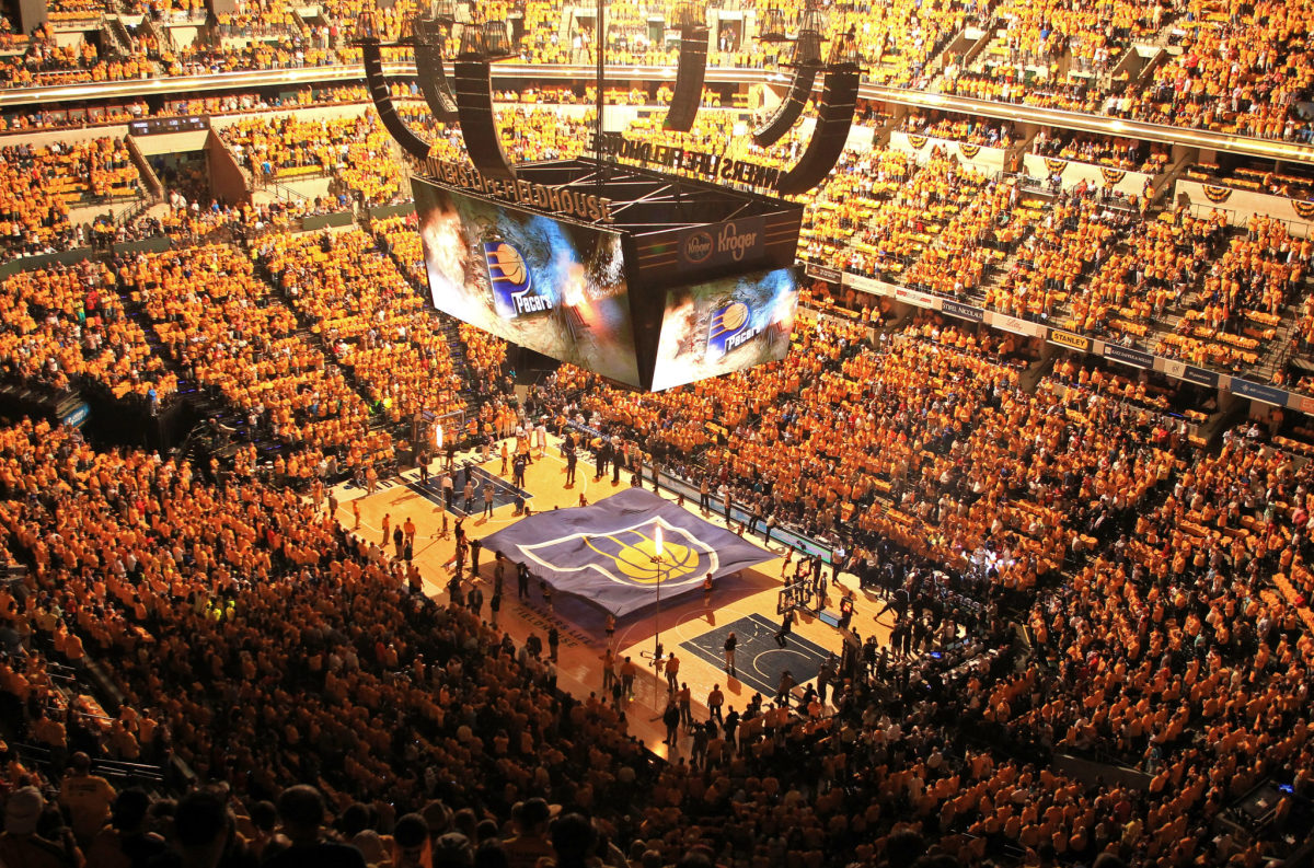 A general view of the Indiana Pacers arena.