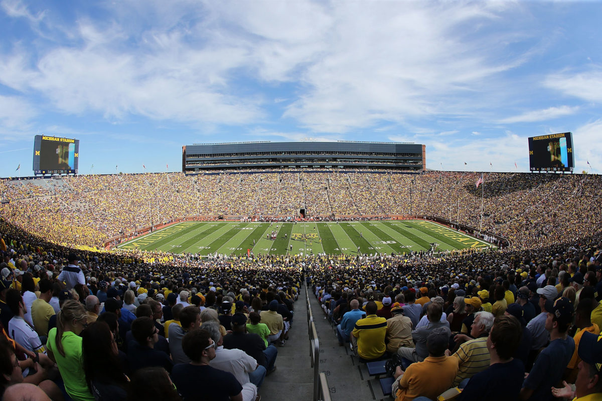 A general view of Michigan Stadium.