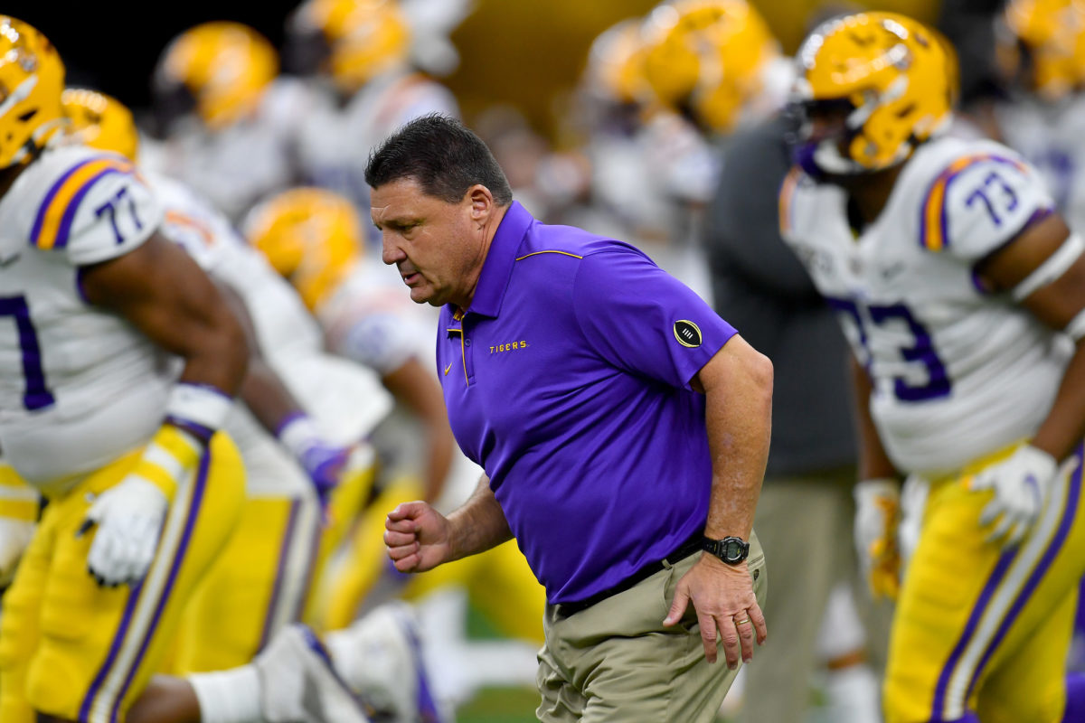 Coach O is fired up for the national title game vs. Clemson