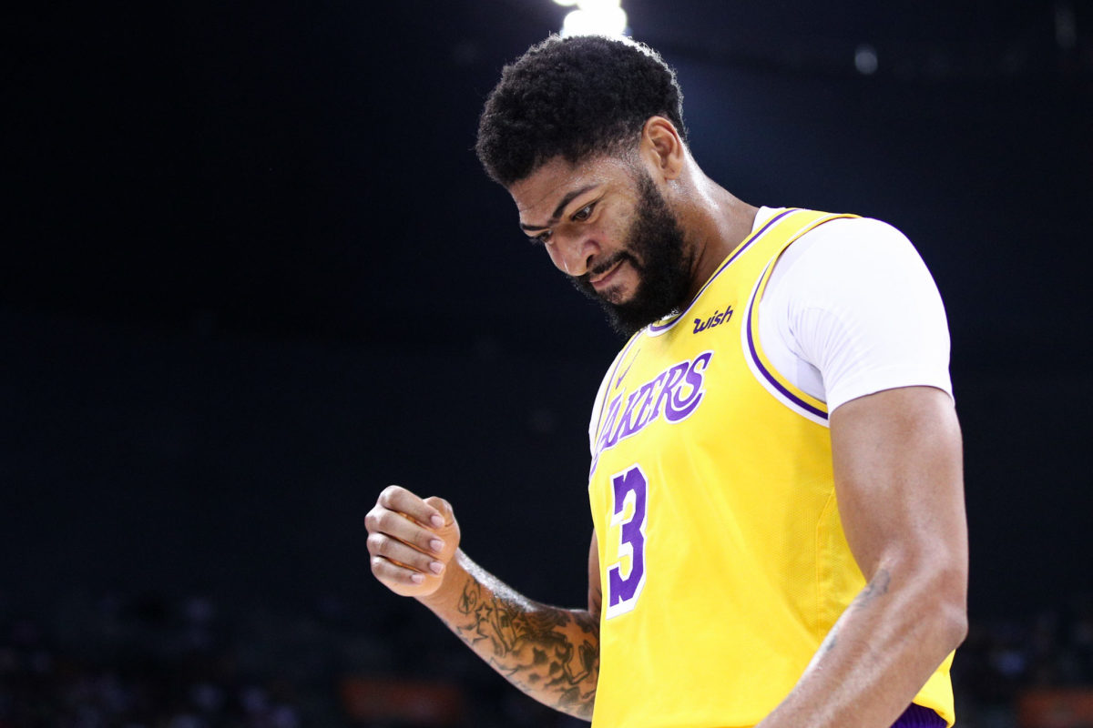 Lakers star Anthony Davis is injured in China.