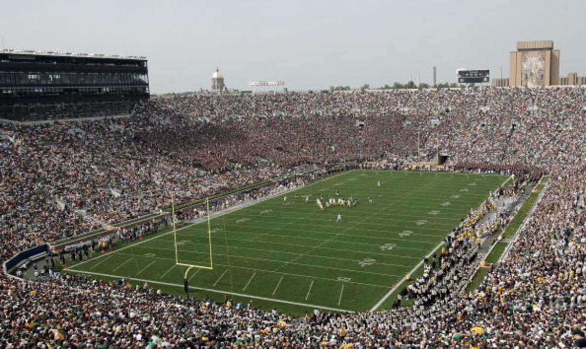 Notre Dame Fighting Irish stadium.