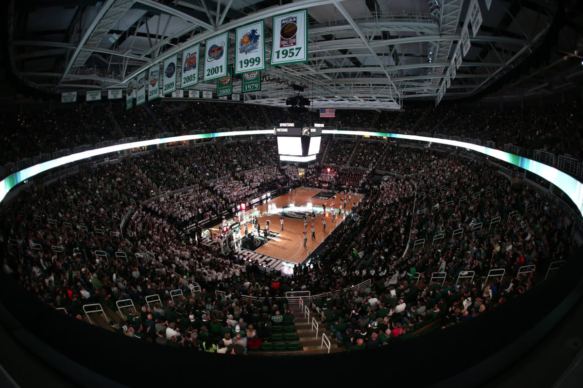 Penn State takes on Michigan State in basketball.