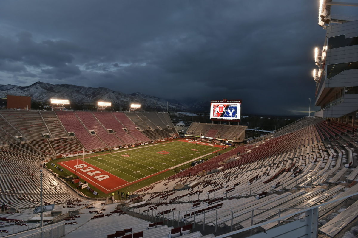 A general view of Utah's football stadium.