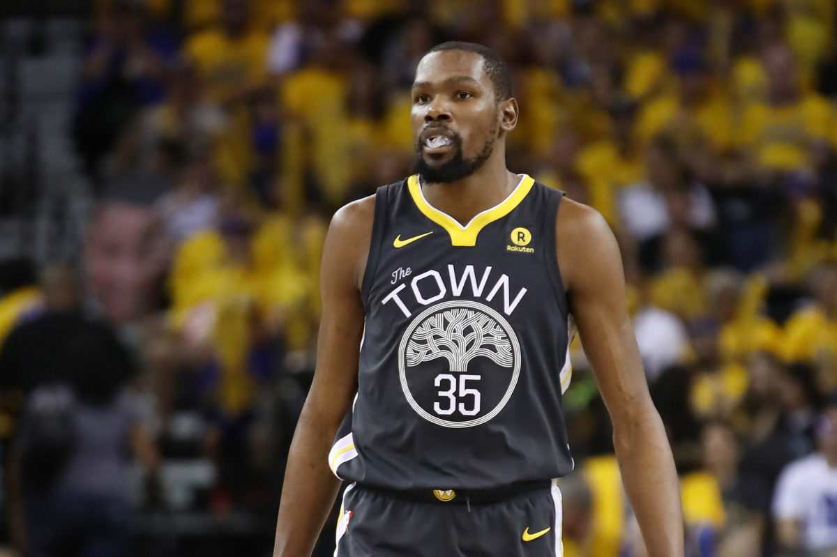 A general photo of Kevin Durant during a game.