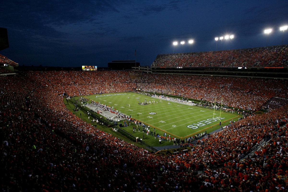 A General view of Auburn's stadium.