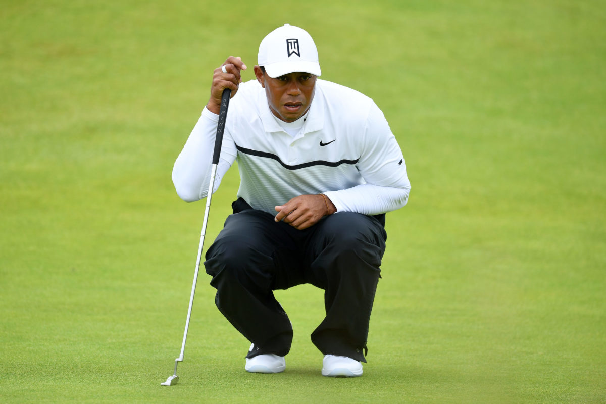 Tiger Woods at the 148th Open Championship.