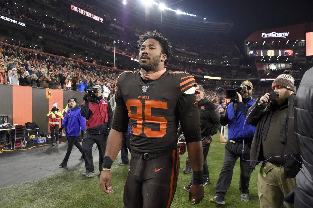 NFL World Praying For Browns Star Myles Garrett Today - The Spun