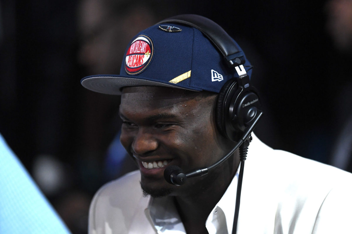 zion williamson at the nba draft