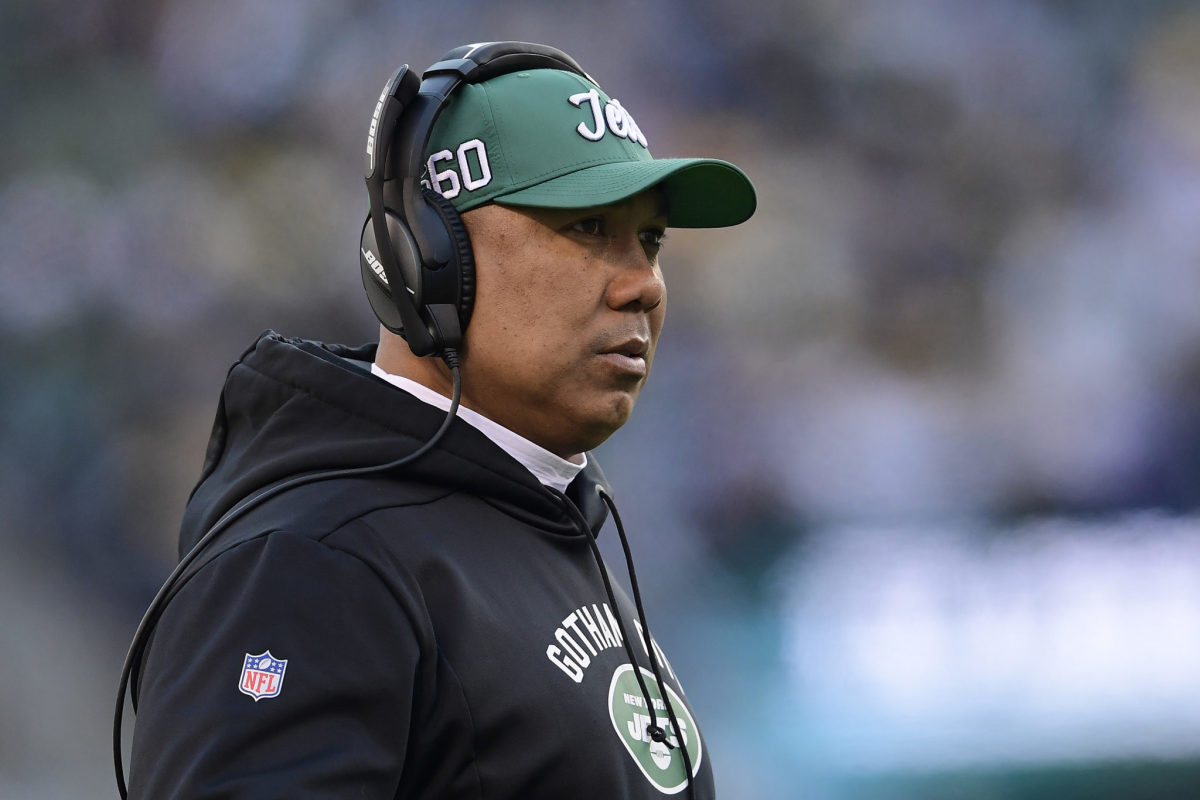 Hines Ward serving as an assistant coach for the New York Jets.