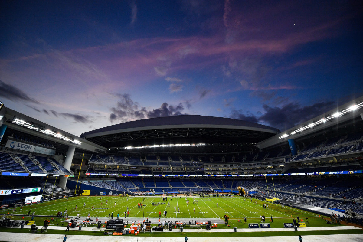 Miami takes on FIU at the Orange Bowl.