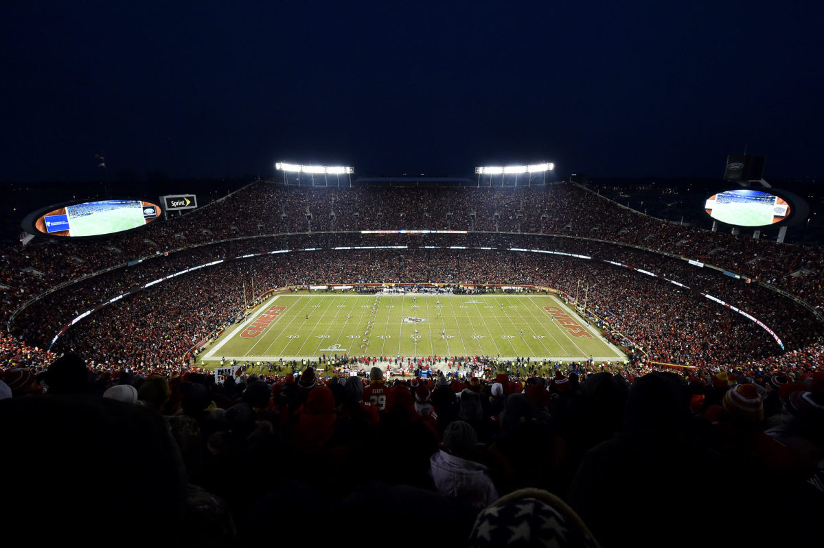A general view of the Kansas City Chiefs stadium.