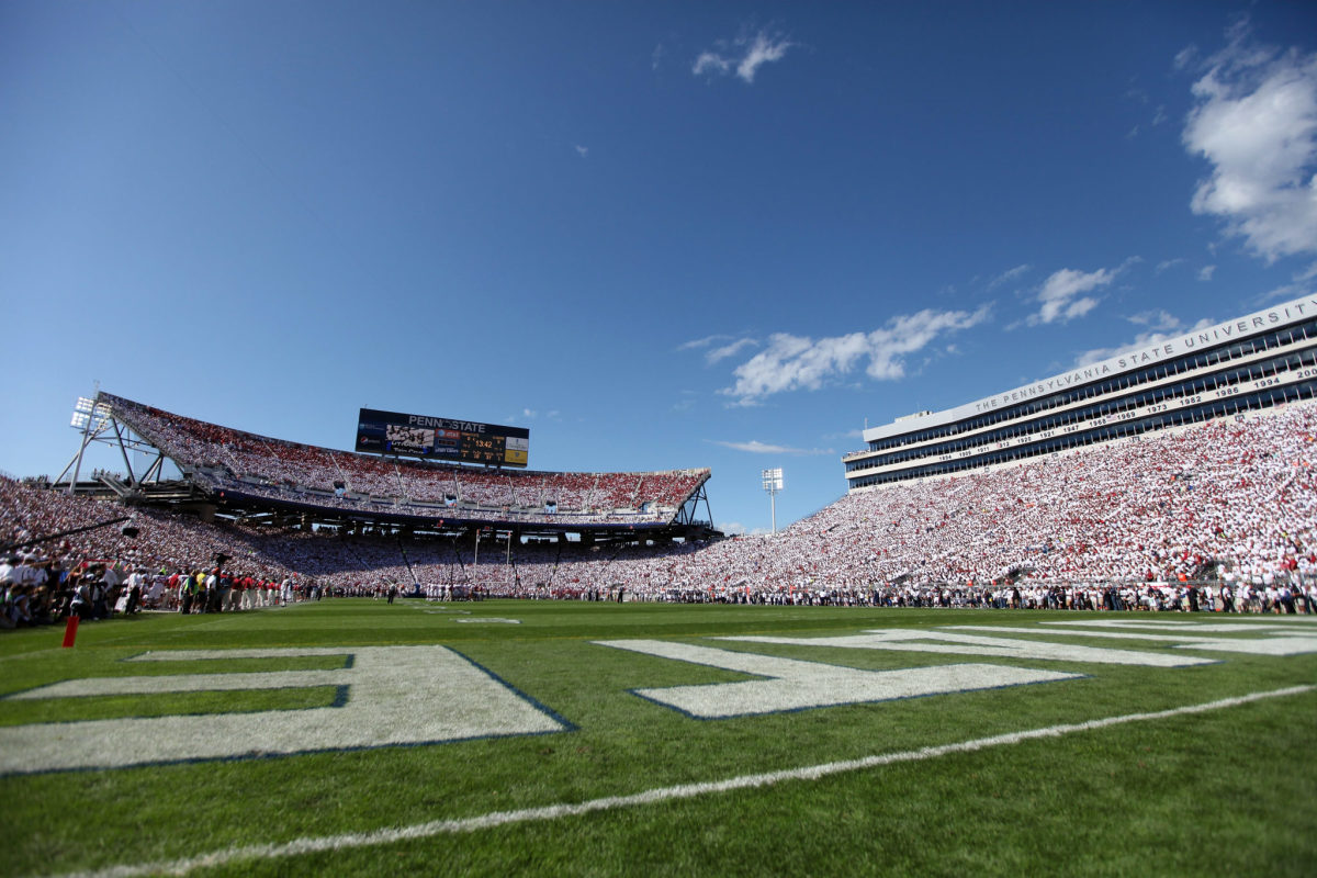 A field view of penn state's beaver stadium