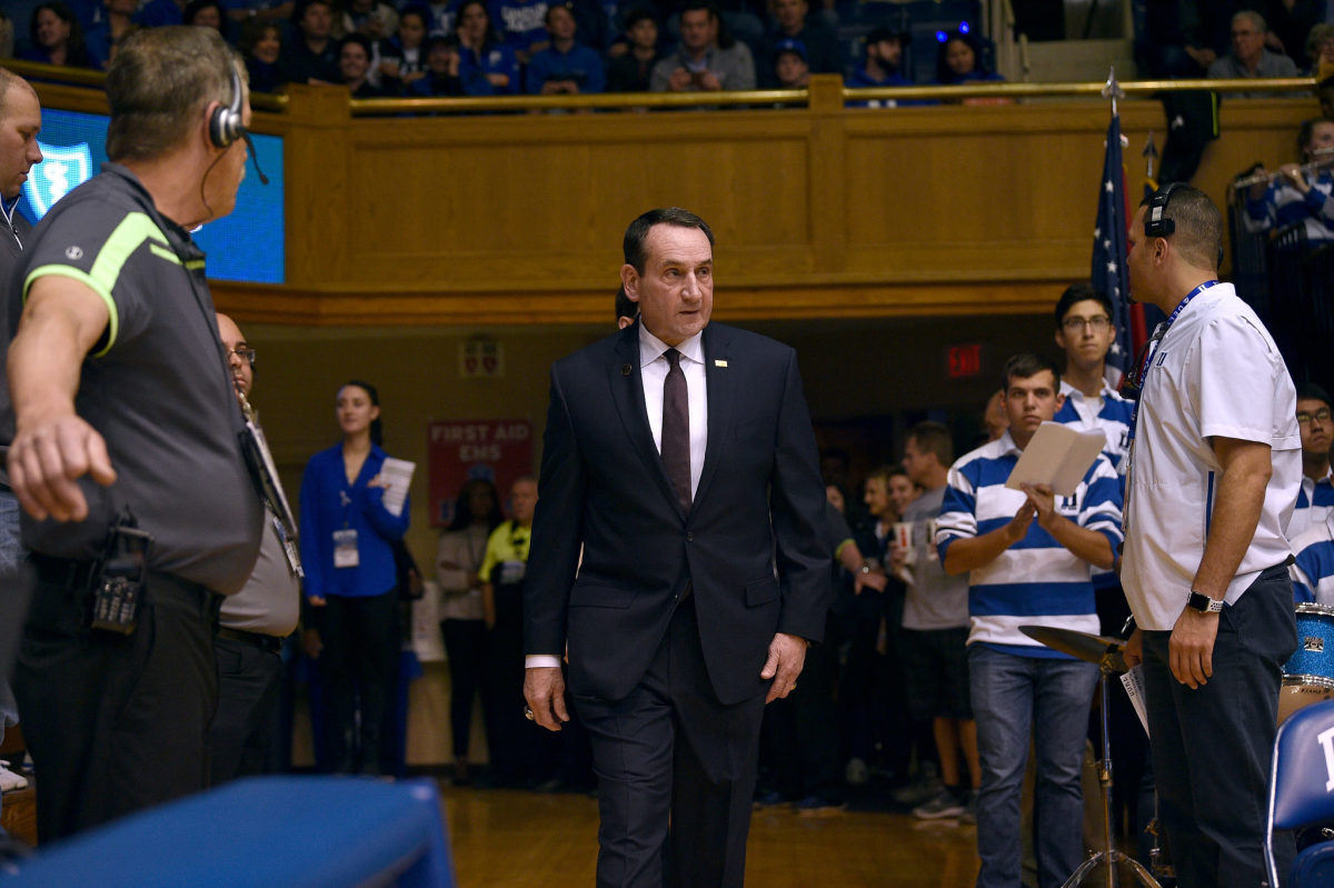 Video: Awkward Moment At Coach K Retirement Announcement - The Spun: What's  Trending In The Sports World Today