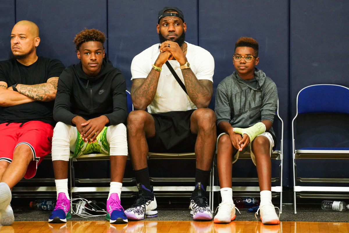 NBA World Reacts To LeBron James Sons Video The Spun