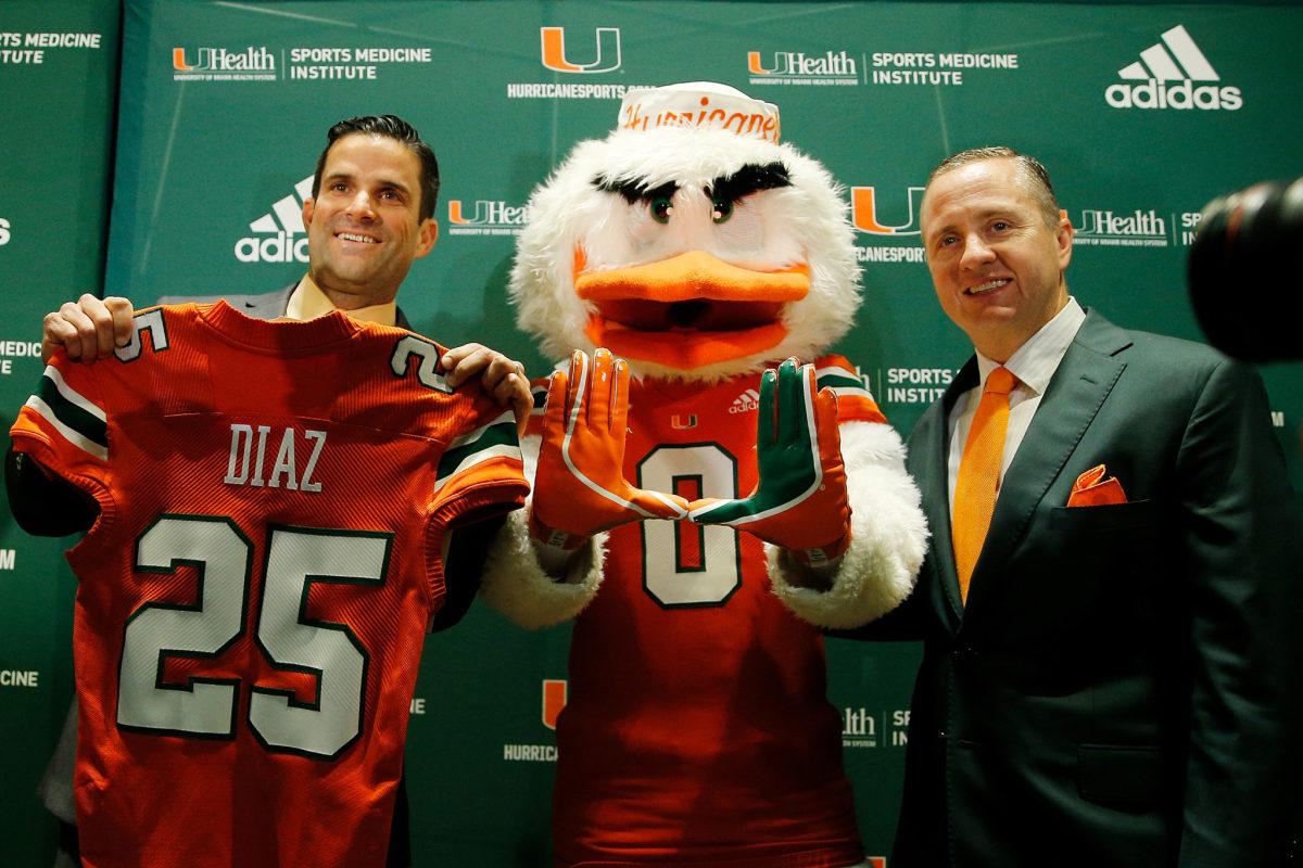 Manny Diaz introduced as Miami football head coach.