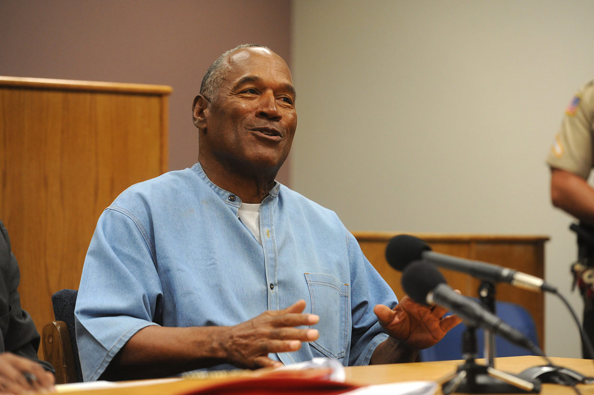 O.J. Simpson in court.