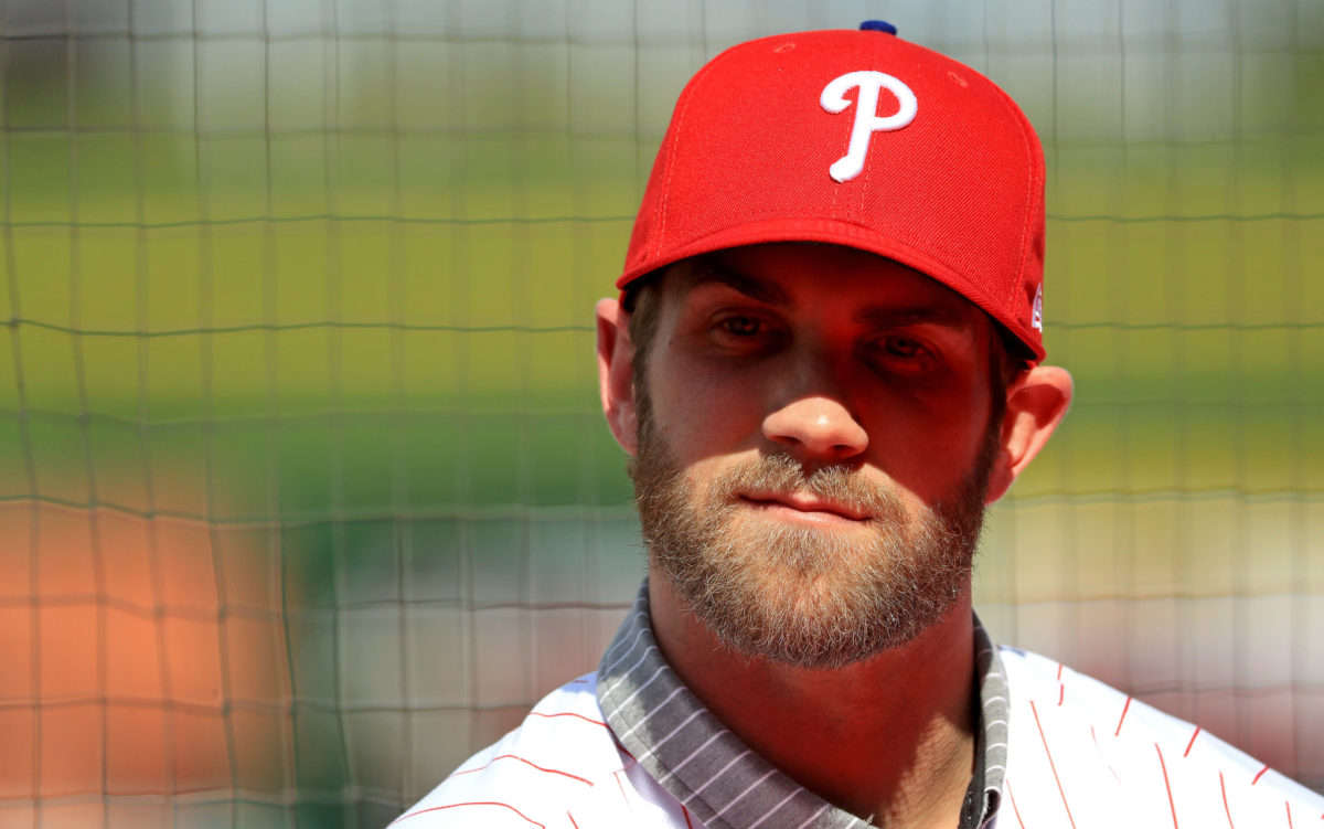 bryce harper introduced with the phillies