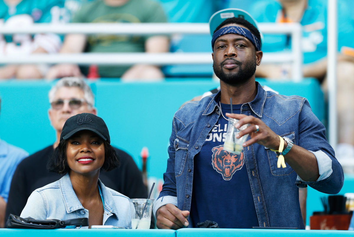 Gabrielle Union with her husband Dwyane Wade.
