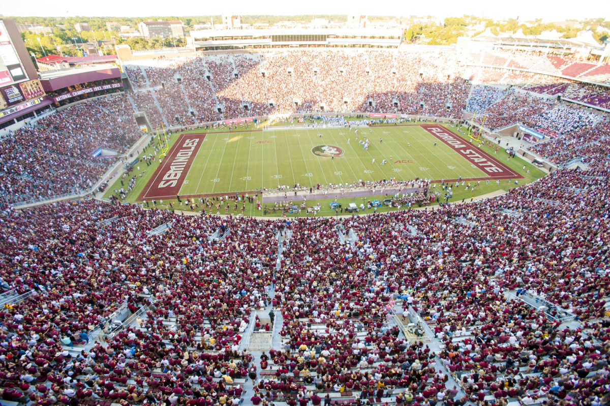 A general view of Florida State's football stadium.