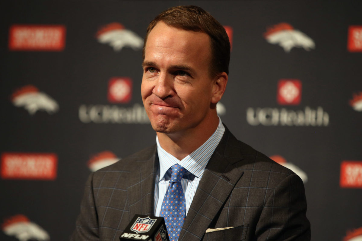 Peyton Manning in a press conference.