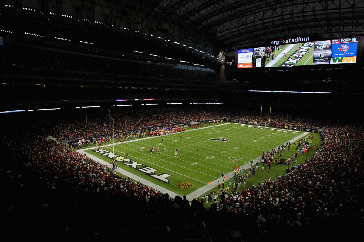 A general view of the Houston Texans stadium.