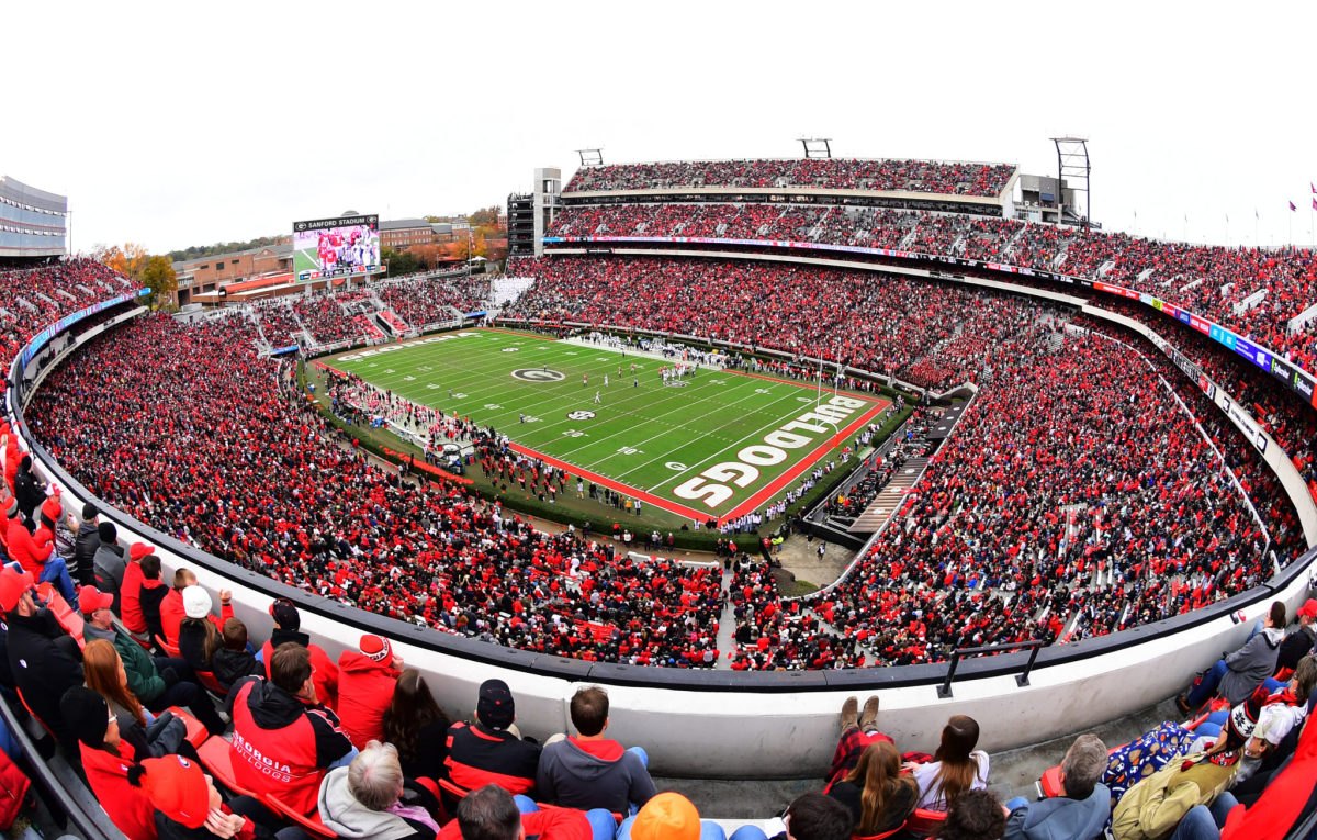 A general view of Georgia's football stadium.
