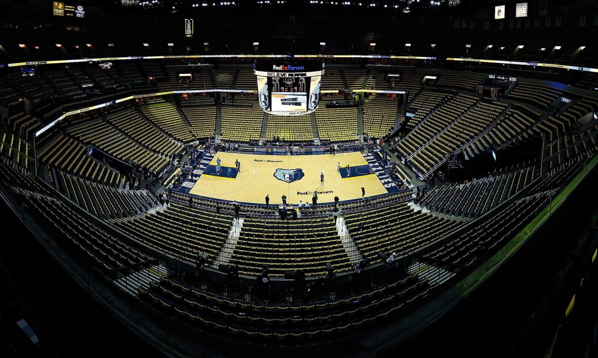 A general view of the Memphis Grizzlies arena.