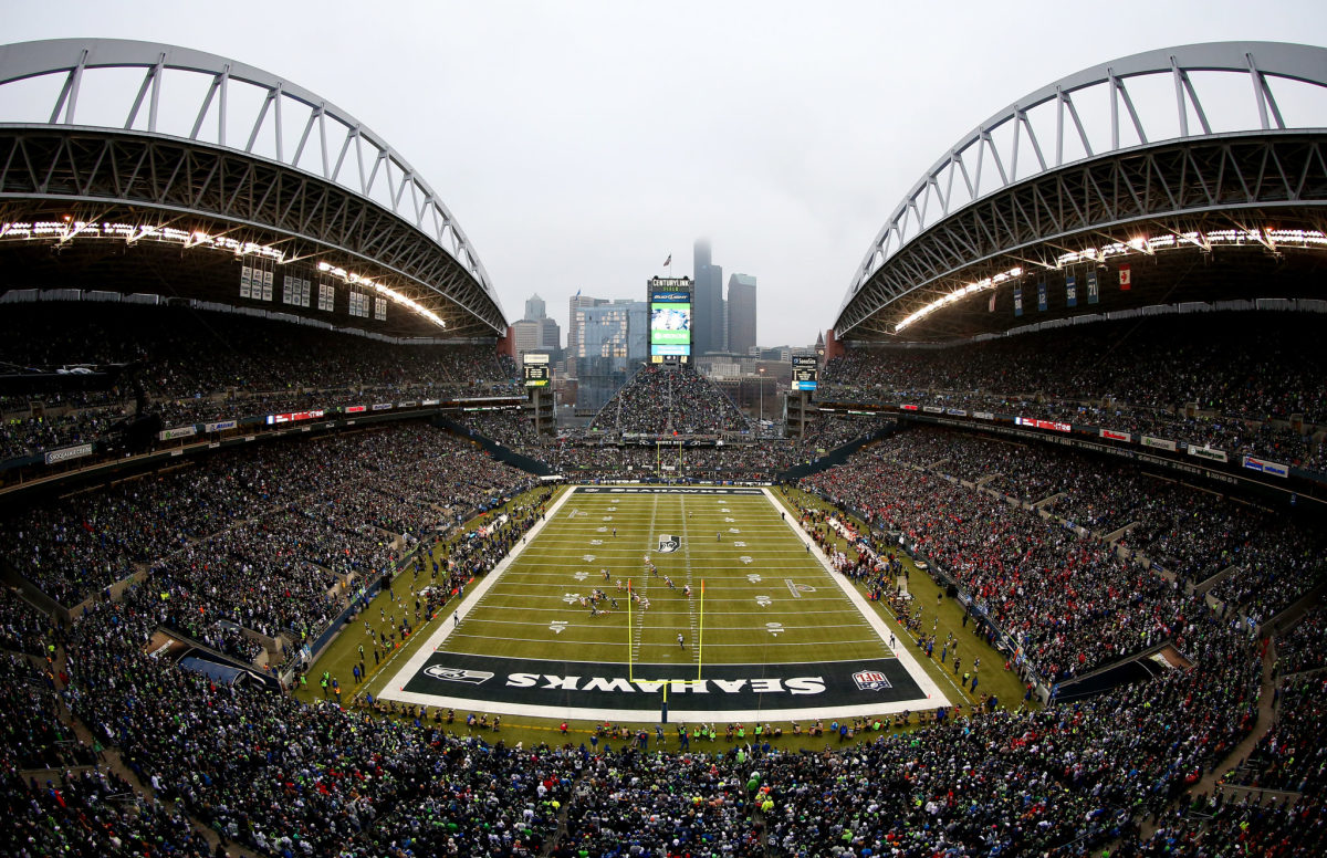 A general view of the Seattle Seahawks stadium Lumen Field formerly known as CenturyLink Field.