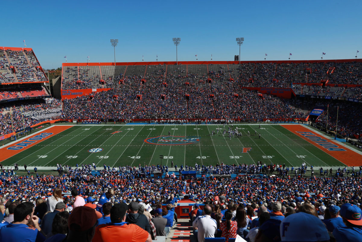A general view of florida's ben hill griffin stadium