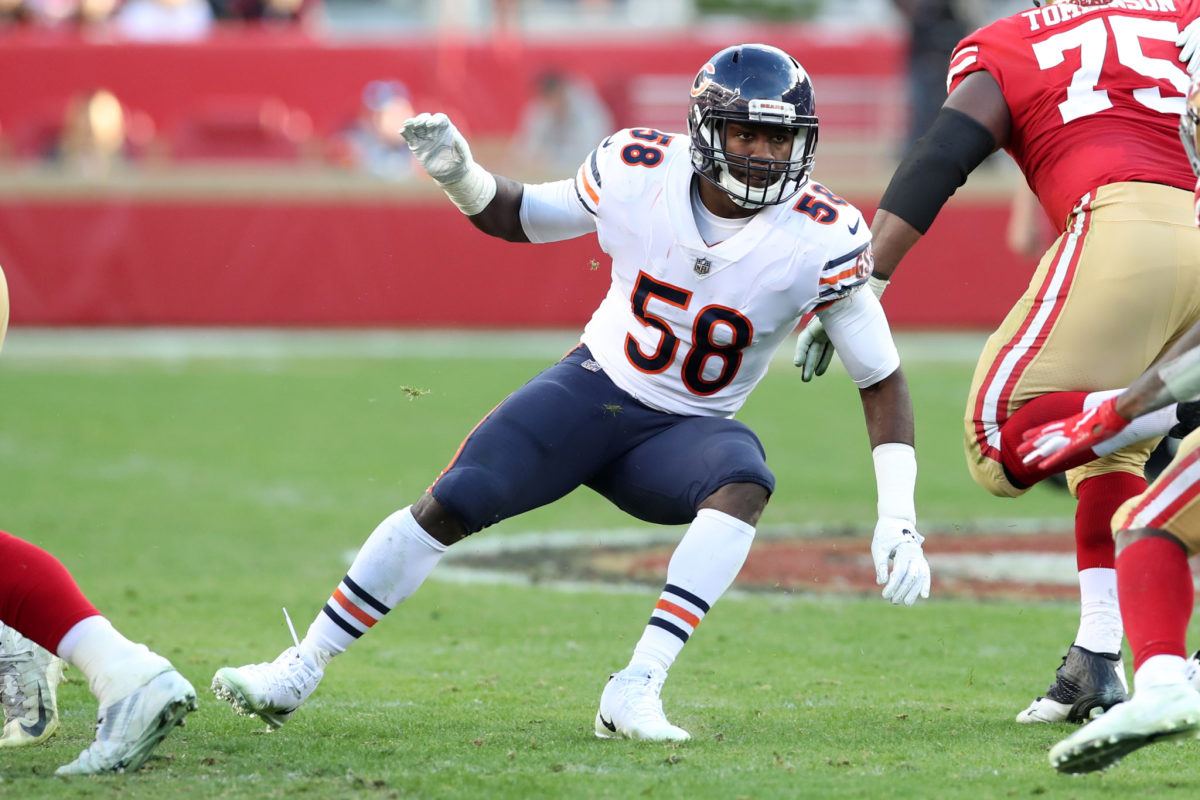 Roquan Smith in action for the Chicago Bears.