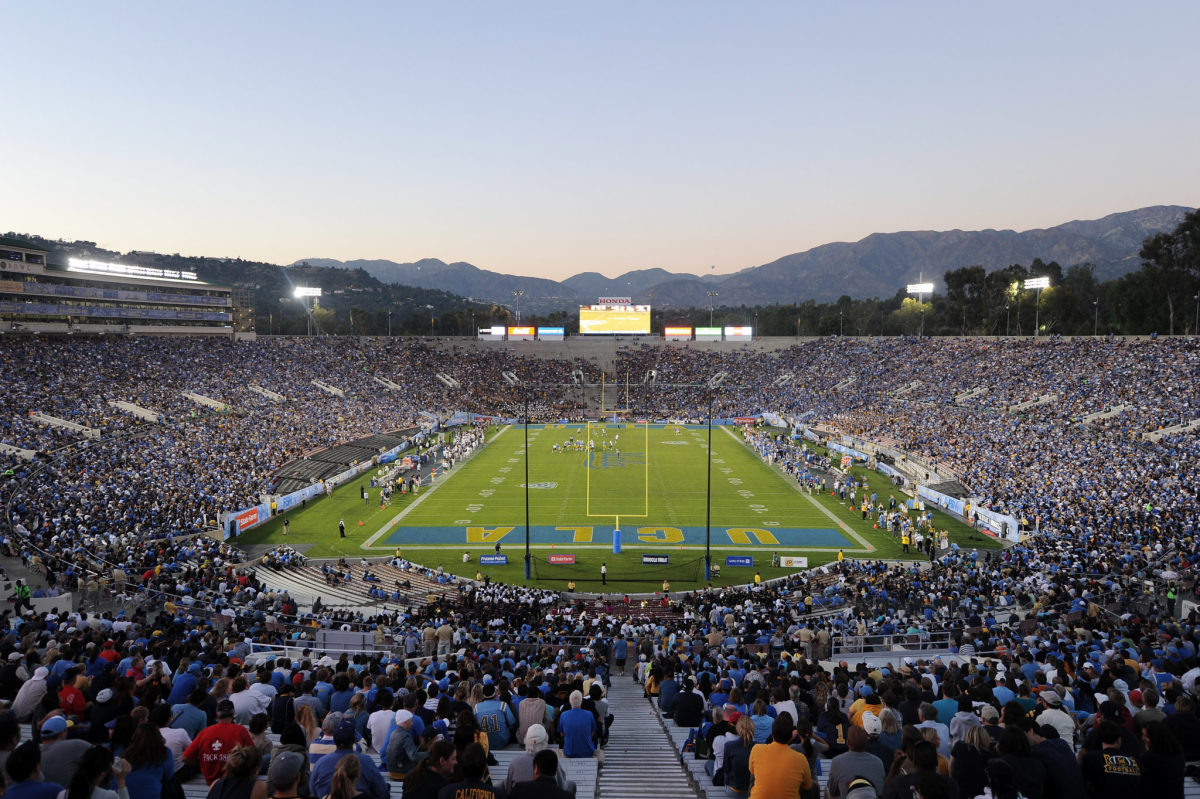 A general view of UCLA's football stadium.
