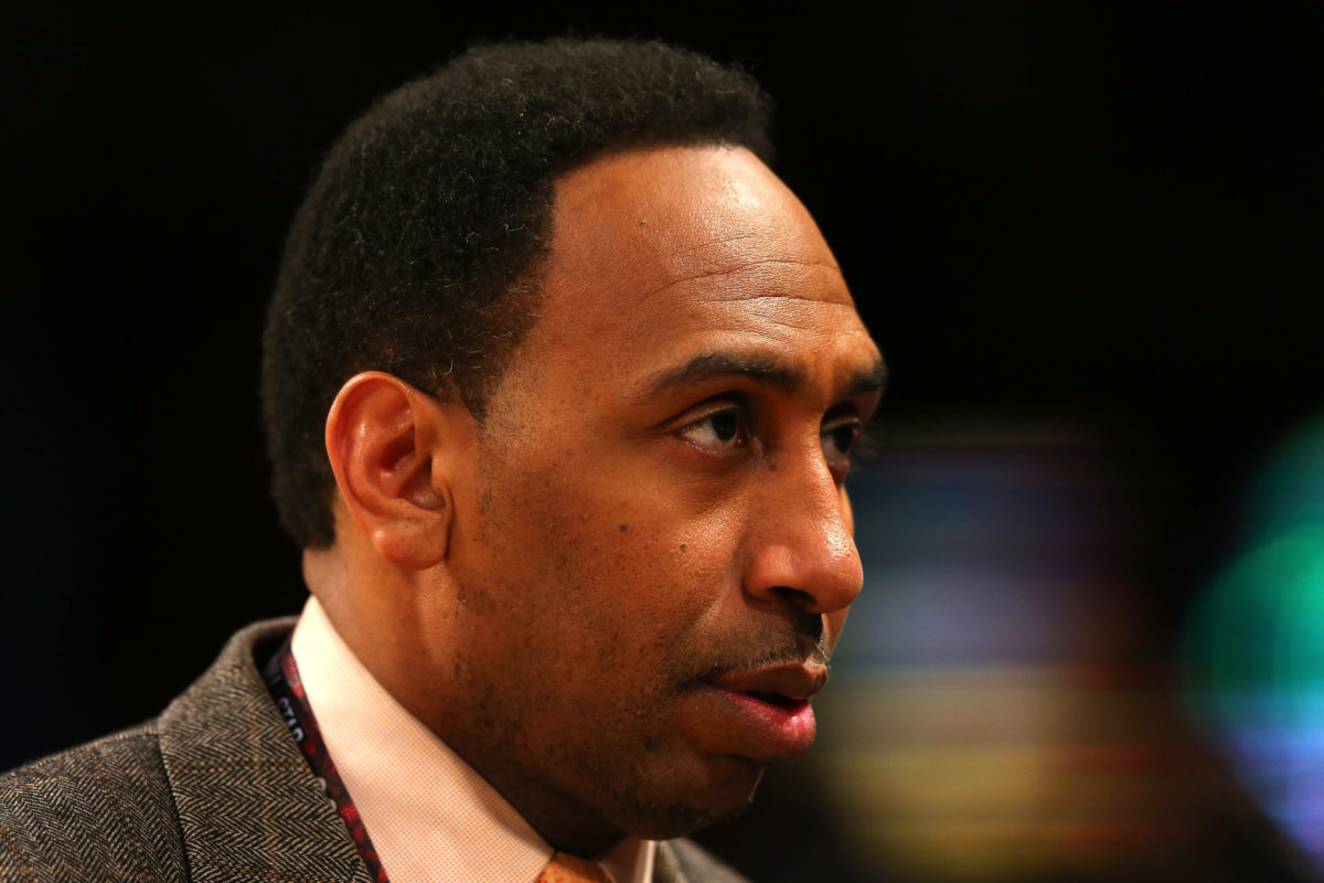 Closeup of ESPN's Stephen A. Smith of First Take.