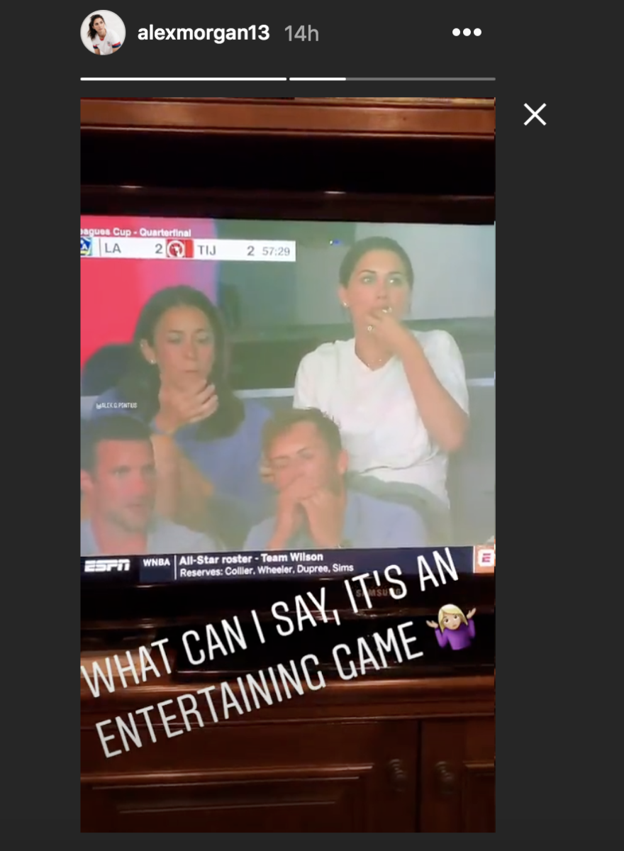 Video Of Alex Morgan At Husband's Game Tuesday Night Going Viral - The Spun