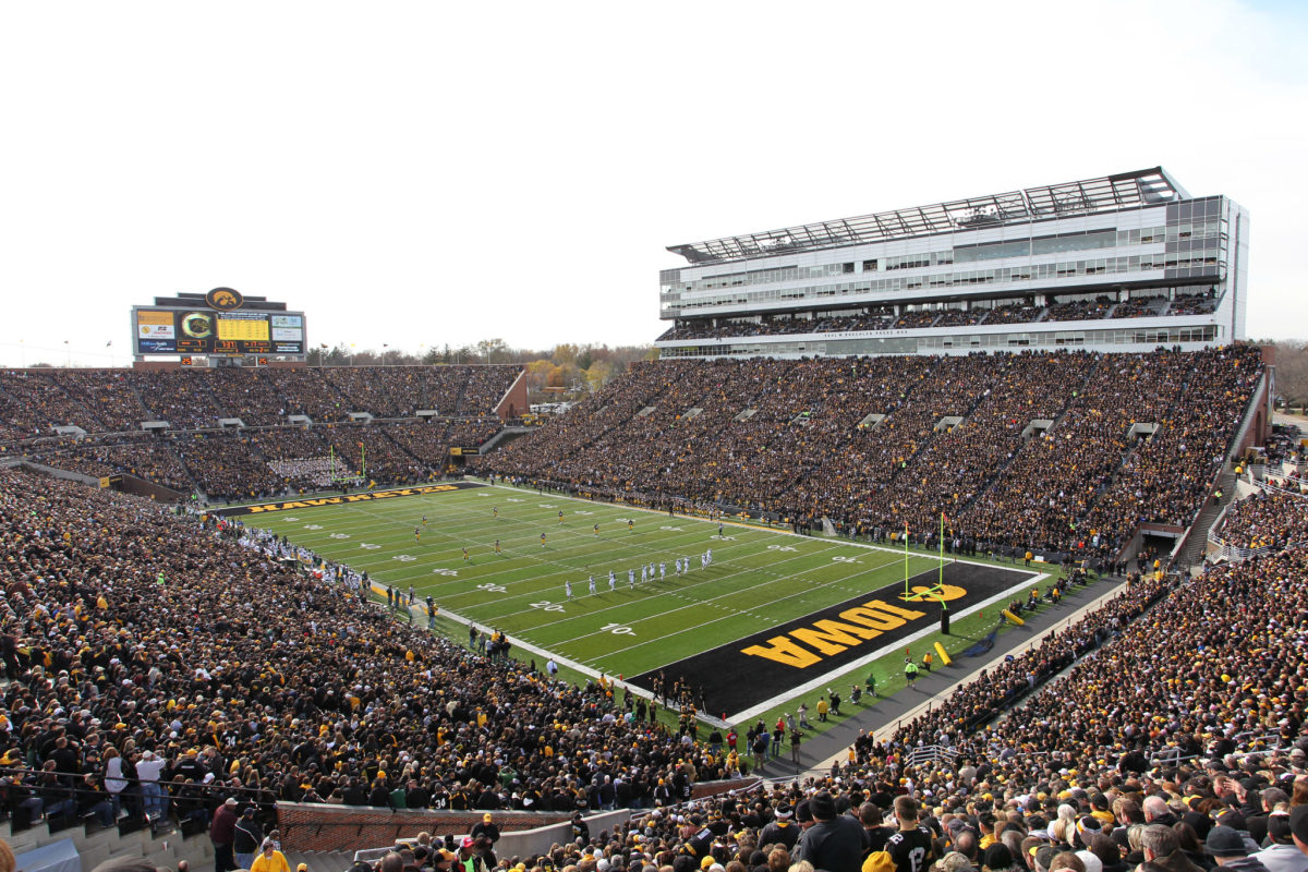 A general view of Iowa's football stadium.