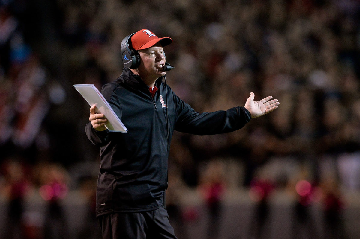 Bobby Petrino is upset with a call for Louisville.