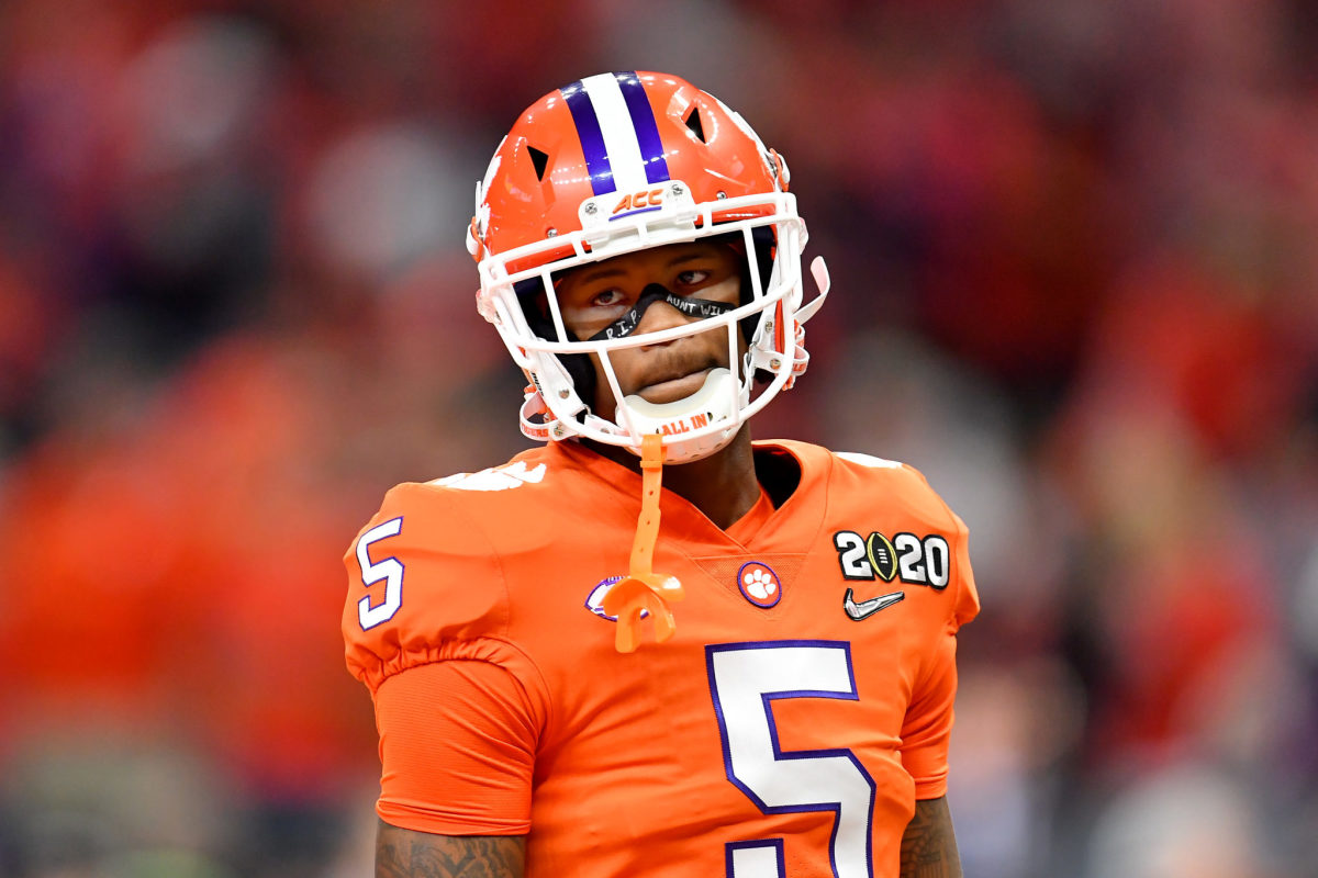 Clemson wide receiver Tee Higgins in the national title game.