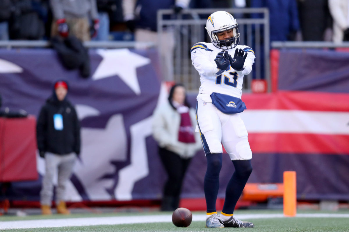 los angeles chargers wide receiver keenan allen during the playoffs