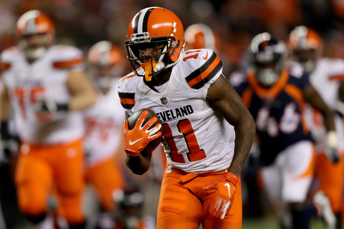 Antonio Callaway playing for the Cleveland Browns.